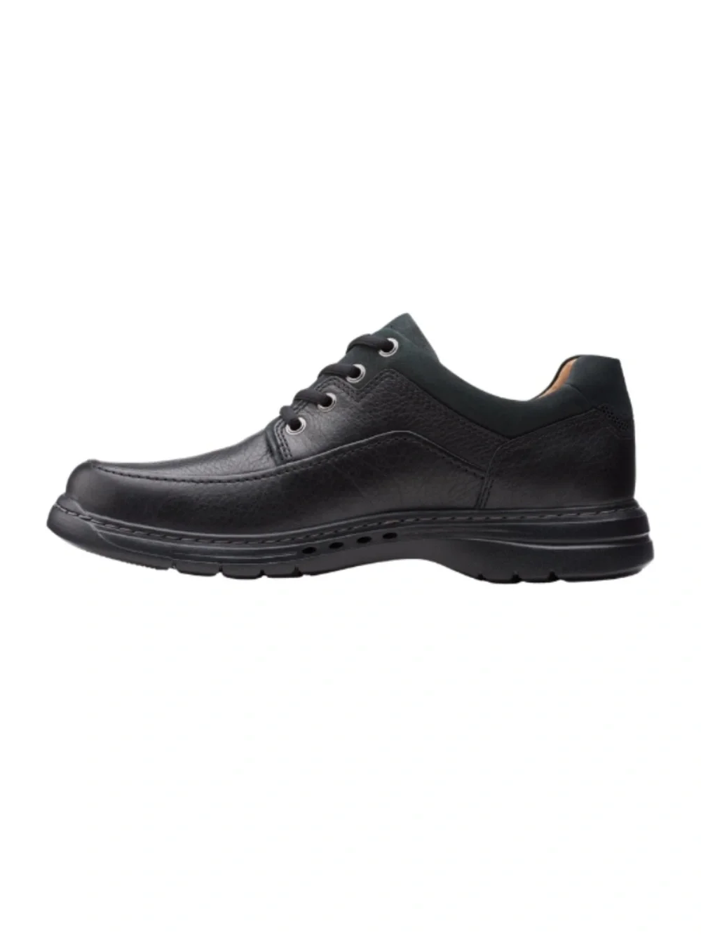 Mens Clarks Brawleylace Oxfords in Black Leather. 26151336 - Picture 4 of 6
